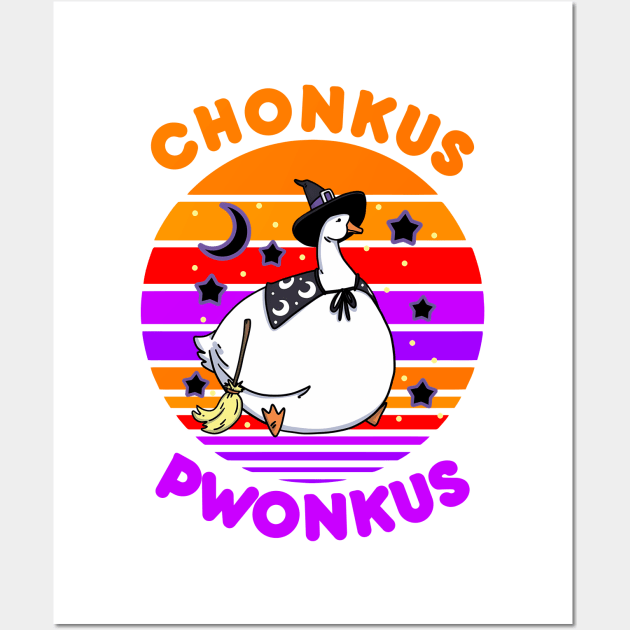 Honkus Ponkus Halloween Goose Wall Art by TASAAGOR